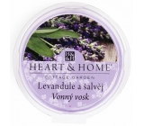 Heart & Home Levandule a šalvěj Sojový přírodní vonný vosk 27 g