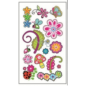 Tetovací obtisky barevné dětské Motýlci 15 x 8,5 cm