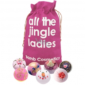 Bomb Cosmetics Moderní princezna - All the Jingle Ladies mix balistiků 7 x 160 g, kosmetická sada