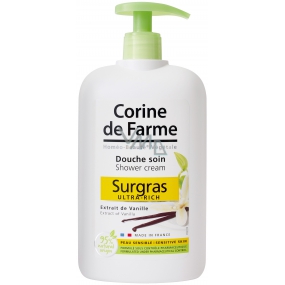 Corine de Farme Surgras Ultra-Rich Vanilka krémový sprchový gel pro citlivou pokožku dávkovač 750 ml