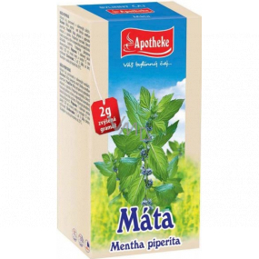 Apotheke Máta peprná čaj podporuje trávení a přispívá k příjemné relaxaci 20 x 1,5 g