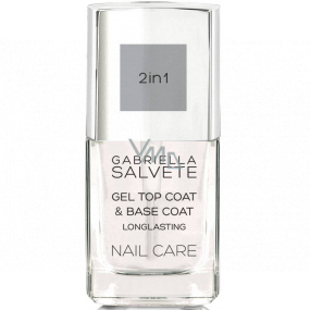 Gabriella Salvete Nail Care Gel 2v1 Top and Base Coat gelový vrchní lak na nehty 11 ml