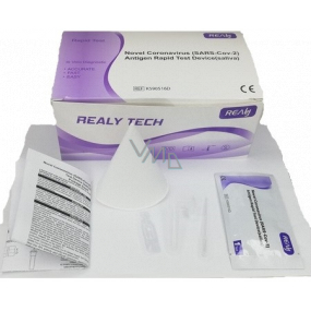 Realy Tech Rapid Test Device rychlotest na Koronavirus - test ze slin 20 kusů