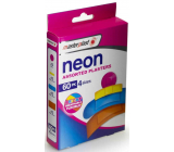 Masterplast Neon Assorted Plasters náplast voděodolná 4 velikosti 60 kusů