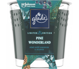 Glade Pine Wonderland s vůní borovice a jalovce vonná svíčka ve skle, doba hoření až 38 hodin 129 g