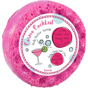 Bomb Cosmetics Cosmo Coctail přírodní sprchová masážní houba s vůní 200 g