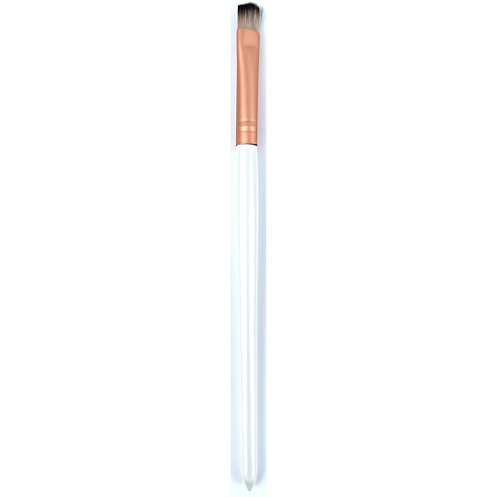 Kosmetický štětec na oční stíny rovný Rosegold 17 cm