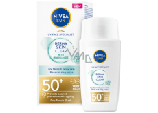 Nivea Sun Derma Skin Clear OF 50+ lehký pleťový krém na opalování 40 ml