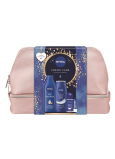 Nivea Creme Care Rich Nourishing tělové mléko 400 ml + Nivea Creme Care sprchový gel 250 ml + Nivea Protect & Care kuličkový antiperspirant roll-on 50 ml + Labello Original balzám na rty 4,8 g + kosmetická etue, kosmetická sada pro ženy