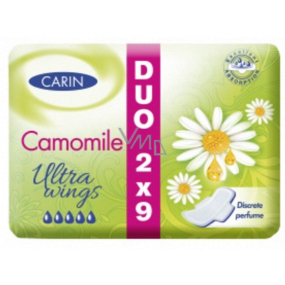 Carine Ultra Wings Kamille intimní vložky Duo 2 x 9 kusů