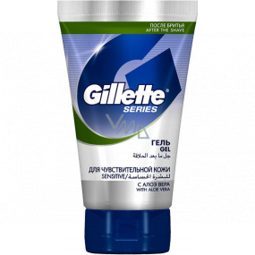 Gillette Series Sensitive Aloe Vera gel po holení pro muže 100 ml