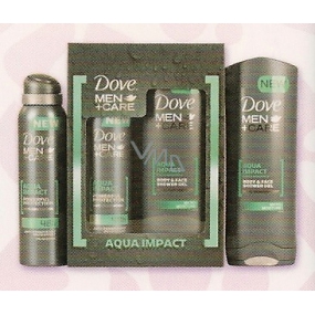 Dove Men + Care Aqua Impact sprchový gel 250 ml + antiperspirant 150 ml, kosmetická sada