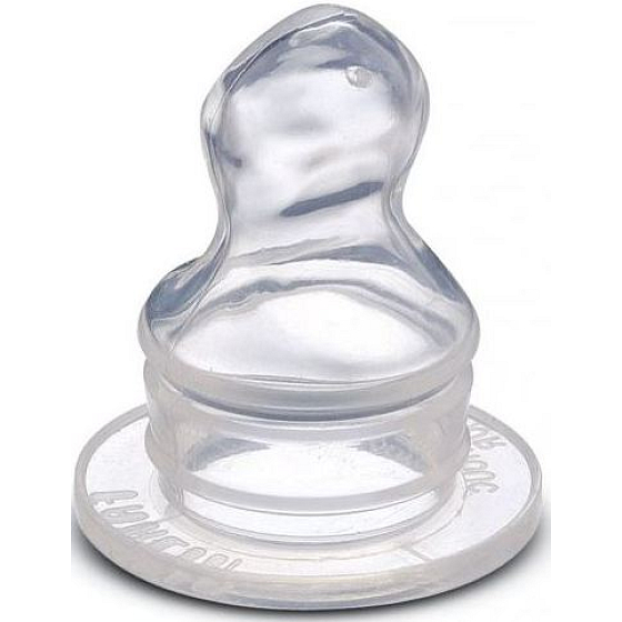 Baby Farlin Sosák silikonový tvarovaný Mléko (M) 6-12 měsíců 1 kus