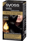 Syoss Oleo Intense Color barva na vlasy bez amoniaku 1-10 Intenzivně černý