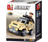 EP Line Sluban Army 9v1, Vojenské hlídkové vozidlo stavebnice, 102 dílků, doporučený věk 6+