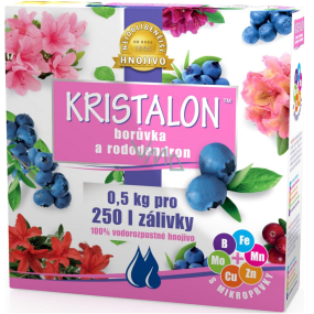 Agro Kristalon Rododendron vodorozpustné univerzální hnojivo 0,5 kg pro 250 l zálivky