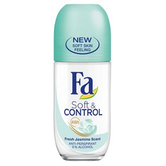 Fa Soft & Control Fresh Jasmine kuličkový antiperspirant deodorant roll-on pro ženy 50 ml