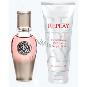 Replay True Her parfémovaná voda 20 ml + tělové mléko 100 ml dárková sada pro ženy