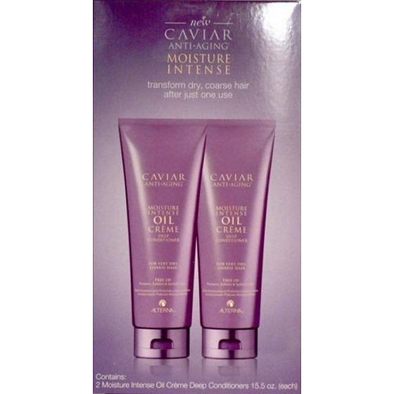 Alterna Caviar Moisture Intense Oil Créme Deep olejový kaviárový hydratační kondicionér pro velmi suché, hrubé, nepoddajné vlasy 916 ml Maxi