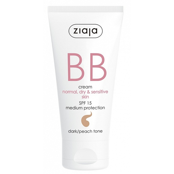 Ziaja BB SPF 15 krém normální, suchá a citlivá pleť 03 Dark 50 ml