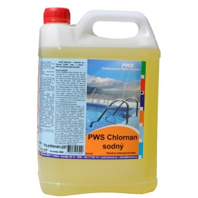 PWS Chlornan sodný - tekutý chlor do bazénu 5 l kanystr