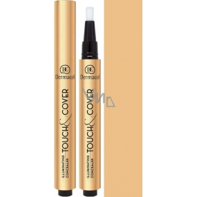 Dermacol Highlighting Click Concealer Touch & Cover rozjasňující korektor v peru 02 3 ml