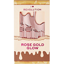 I Heart Revolution Rose Gold Glow Mini Chocolate Palette paletka rozjasňovačů 11,2 g