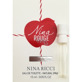 Nina Ricci Nina Rouge toaletní voda pro ženy 1,5 ml s rozprašovačem, vialka