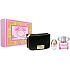 Versace Bright Crystal toaletní voda pro ženy 90 ml + toaletní voda 10 ml + taštička, dárková sada