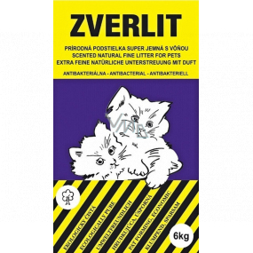 Zverlit Podestýlka ekologická fialová pro kočky a hlodavce s vůní super jemná hrudkující 6 kg