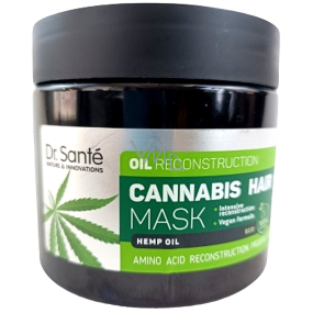 Dr. Santé Cannabis maska pro slabé a poškozené vlasy s konopným olejem 300 ml