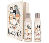 Bohemia Gifts Kočičí příběh sprchový gel 200 ml + šampon na vlasy 200 ml, kniha kosmetická sada