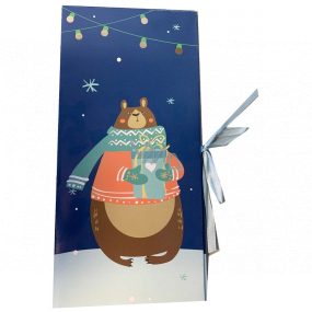 Albi Dárková krabička Vánoční zvířátka 11 cm × 23 cm × 0,7 cm