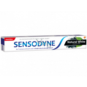 Sensodyne Natural White zubní pasta s aktivním uhlím 75 ml