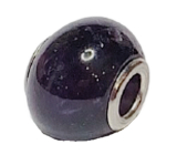 Ametyst modrý přívěsek kulatý přírodní kámen 14 mm, otvor 4,2 mm 1 kus, kámen králů a biskupů