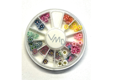 Nail Accessory Ozdoby na nehty kamínky, kytičky mix barev a druhů