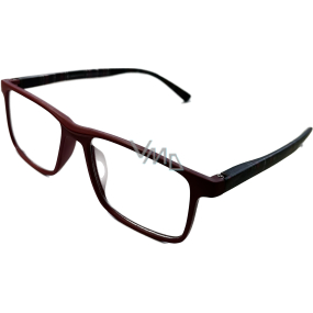 Berkeley Čtecí dioptrické brýle +1,0 plast červené, černé kárované postranice 1 kus MC2250