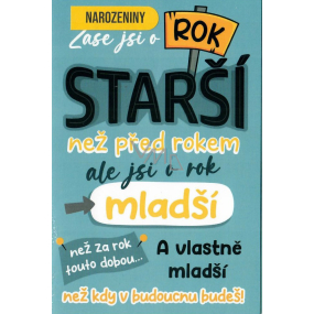 Nekupto Přání k narozeninám Zase jsi o rok starší 115 x 170 mm