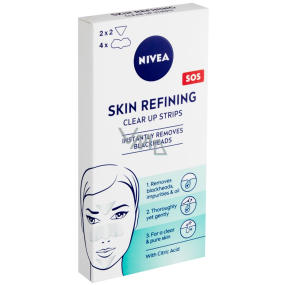 Nivea Skin Refining čisticí pleťové náplasti proti černým tečkám 6 kusů