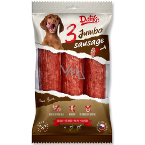 Dafiko Jumbo Sausage psí klobása, masová pochoutka pro psy 60 g