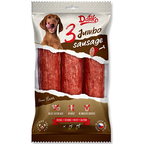 Dafiko Jumbo Sausage psí klobása, masová pochoutka pro psy 60 g