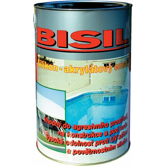 Bisil barva na beton pod vodu, voděodolná, 0101 šedá, 3,5 kg