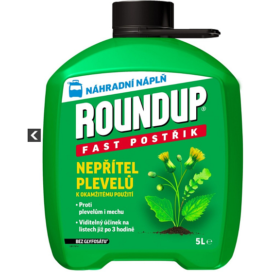 Roundup bez glyfosátu Fast 1H, náhradní náplň, 5 l