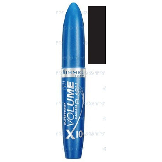 Rimmel London Volume Flash voděodolná objemová řasenka X10 černá 8 ml