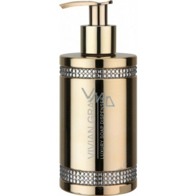 Vivian Gray Crystal Gold luxusní tekuté mýdlo s dávkovačem 250 ml