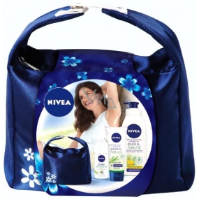 Nivea Natural deo roll-on 50 ml + krém na ruce 100 ml + tělové mléko 400 ml + taška kosmetická sada pro ženy