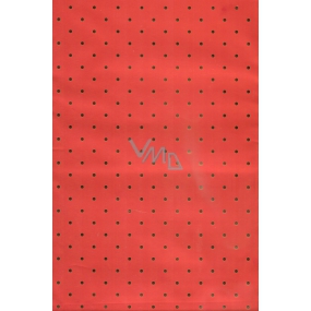 Nekupto Foliový sáček Červený s kuličkami 20 x 35 cm