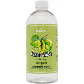 Alpa Lípa lak na vlasy náhradní náplň, 500 ml Alpa Lípa lak na vlasy náhradní náplň, 500 ml