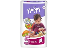 Bella Happy 5 Junior 12-25 kg plenkové kalhotky 42 kusů