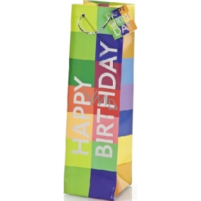 BSB Luxusní dárková papírová taška 36 x 10,5 x 10 cm Happy Birthday LDT 290-F